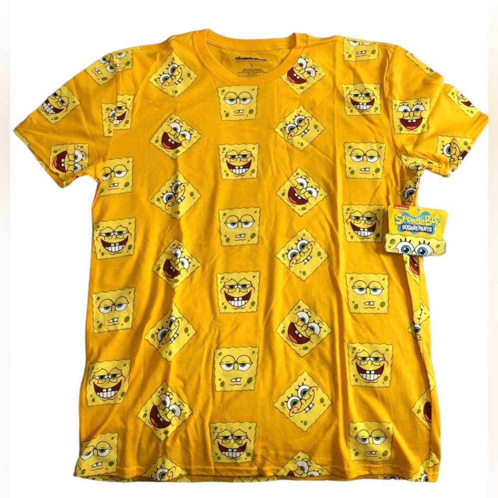 SpongeBob SquarePants Nickelodeon color yellow new size L